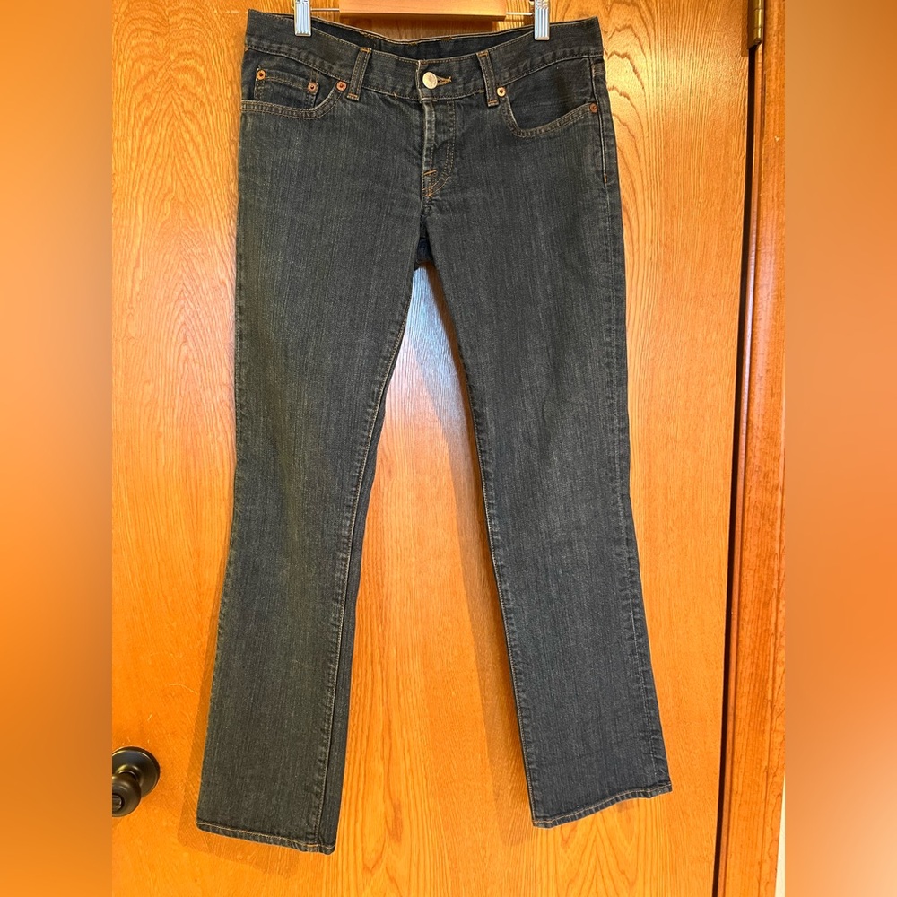 Lucky Brand Women's Dark Gray Straight Leg Jeans